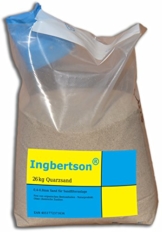 26kg Ingbertson Quarzsand Sand für Sandfilteranlage Poolfilter Pool 0,4-0,8mm Körnung Made in Germany -