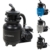Miganeo 40385 Sandfilteranlage Dynamic 6500 Pumpleistung 4,5m³ blau, grau, schwarz, für Pool Schwimmbecken (Schwarz) -